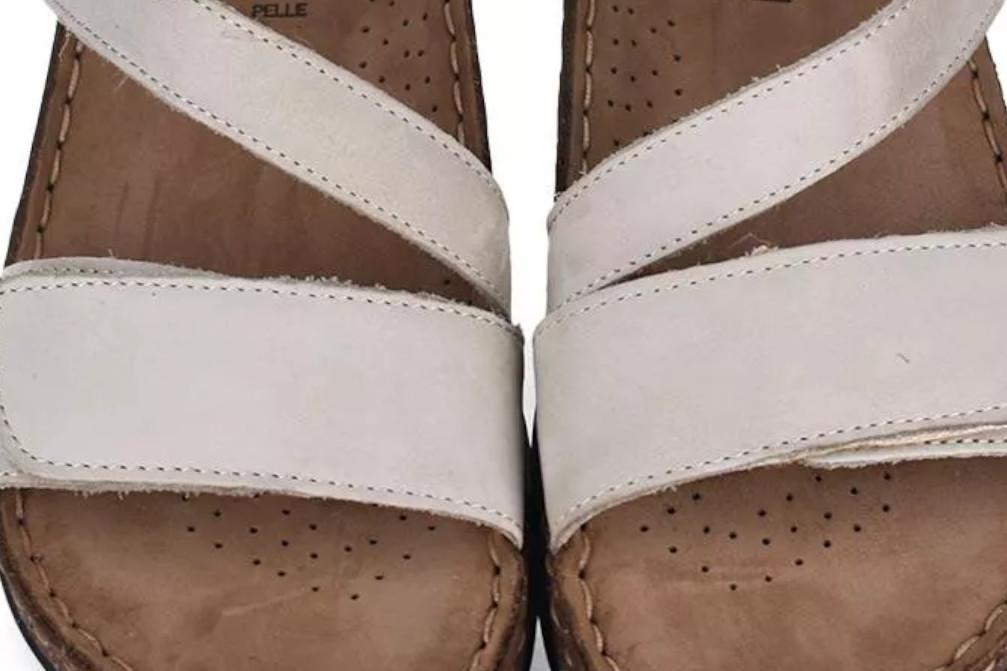 Sandalias mujer Walk & Fly Toulon 50770 pietra | Sandalias de piel cómodas y artesanales