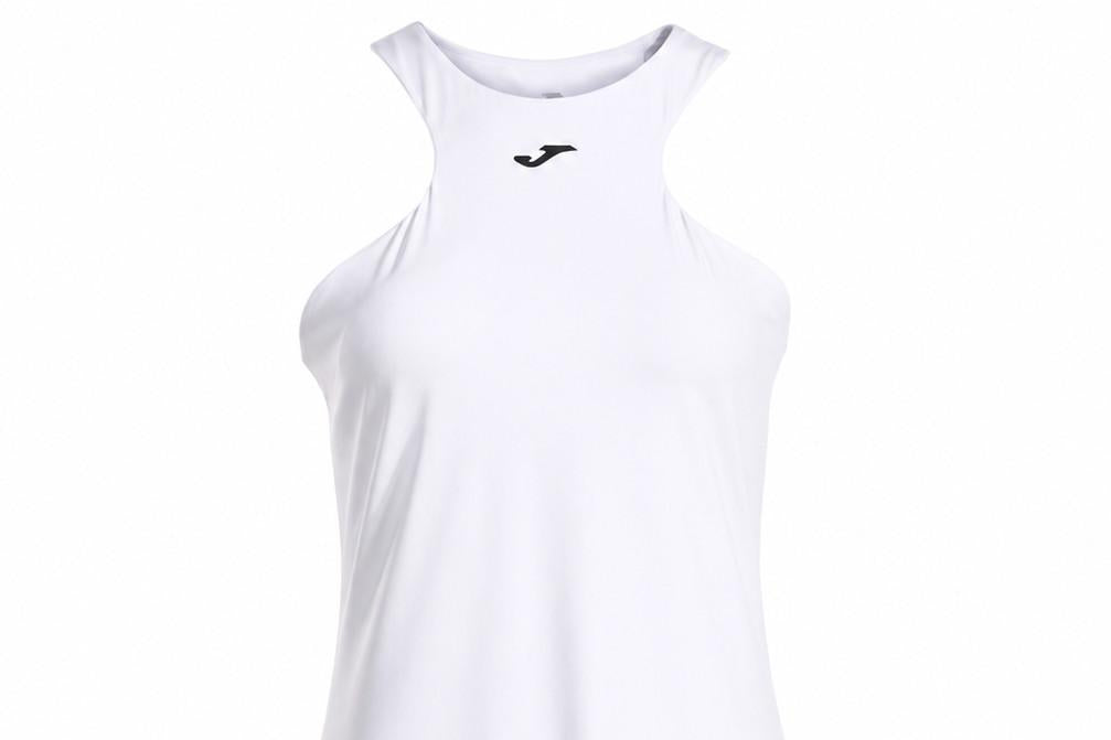 Vestido de Tenis y Pádel Joma Challenge 902603 Blanco para Mujer con Short Interior