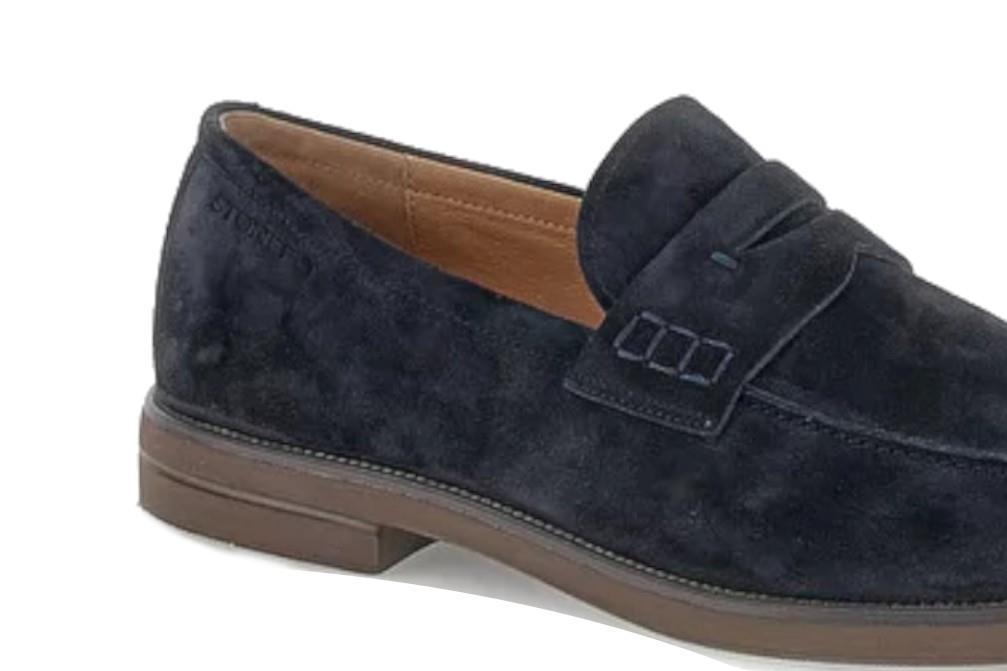 Mocasines Stonefly 220797 CALVIN 9 VELOUR en azul para hombre