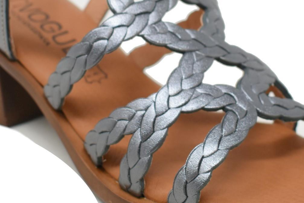 Sandalias de tacón InVogue S-1078 en plomo para mujer