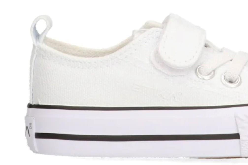 Zapatillas de lona infantiles Etika VARESE 52422 en blanco