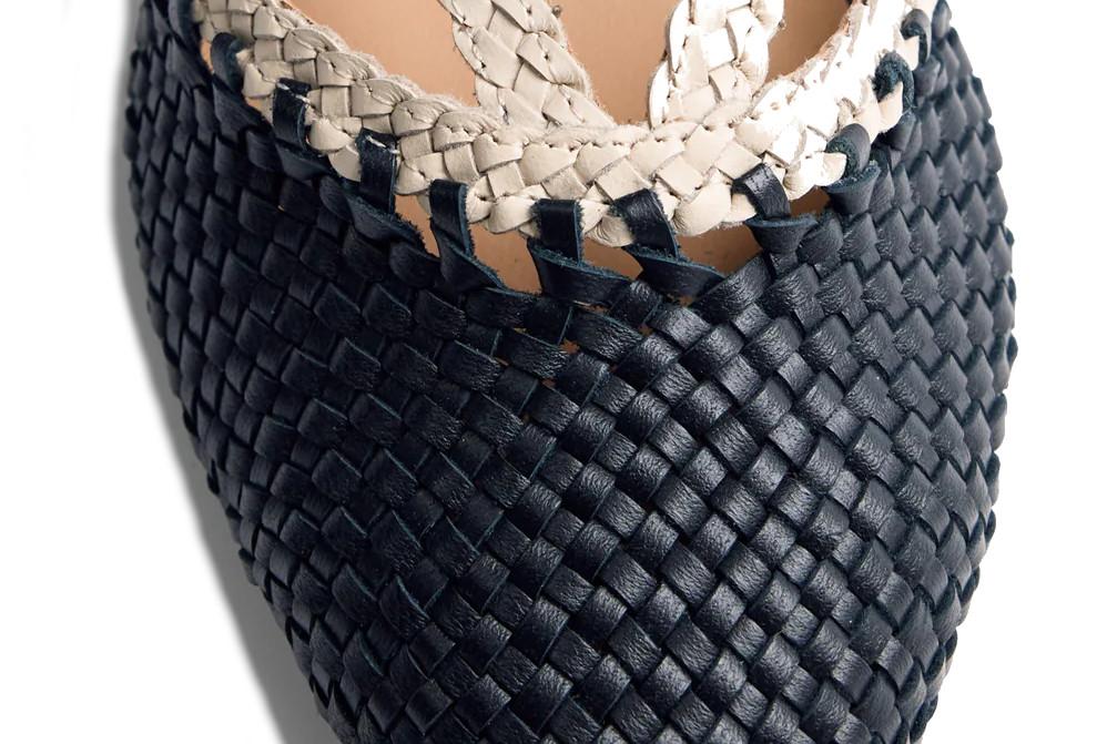 Bailarinas destalonadas de piel trenzada Gioseppo Kitodi negro 79225 – cómodas y elegantes