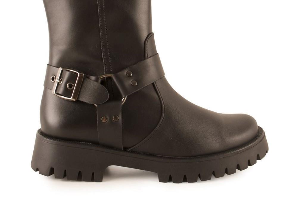 Botín biker Tekila 15 para mujer color negro
