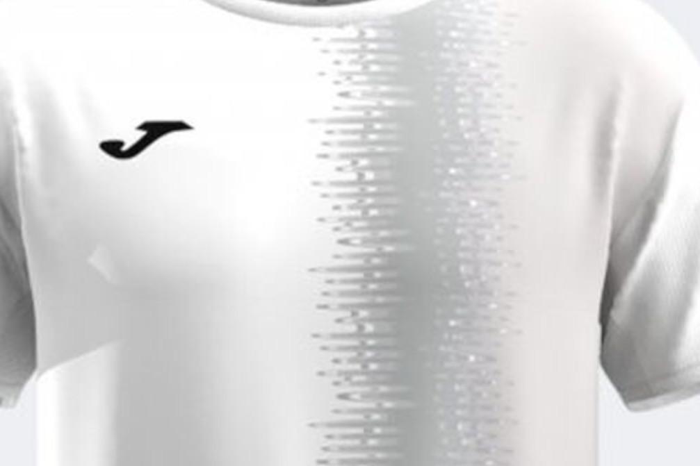 Camiseta deportiva Joma 105132.211 smash en blanco