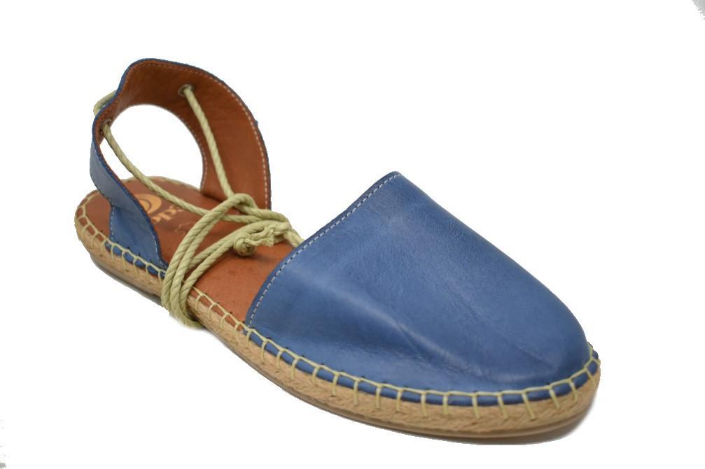 Alpargatas planas TOP 3 5905 en azul para mujer
