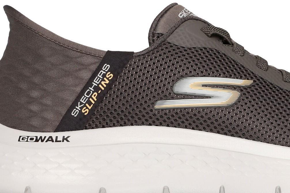 Zapatilla Skechers Slip-ins: GO WALK Flex - Hands Up en marrón para hombre