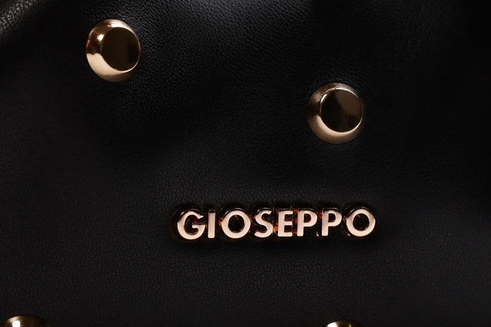 Bolso Bandolera Gioseppo 80647 en negro con tachas para mujer