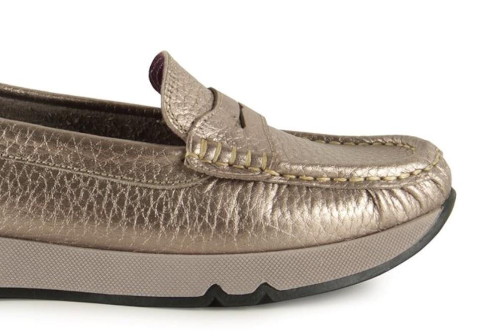 Mocasines Pie de Ángel 20326 en dorado para mujer