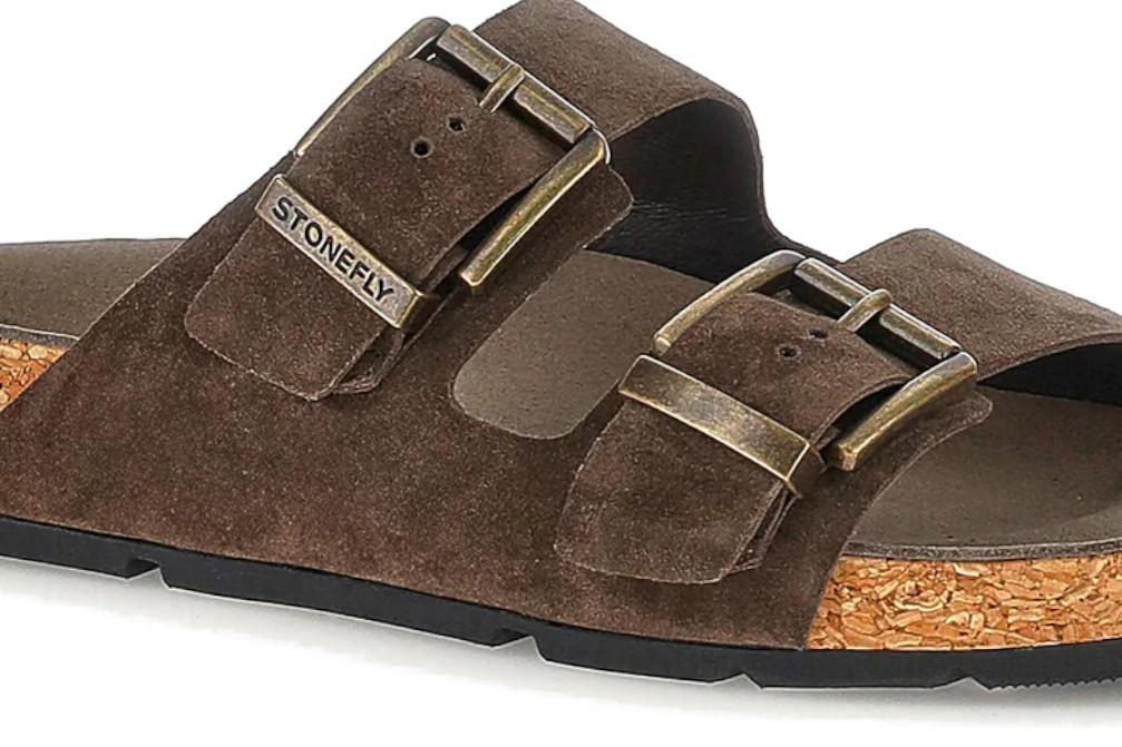 Sandalias Bio Stonefly Sibil Man 1 Marrón Oscuro 223907 para Hombre en Ante | Confort y Estilo Casual