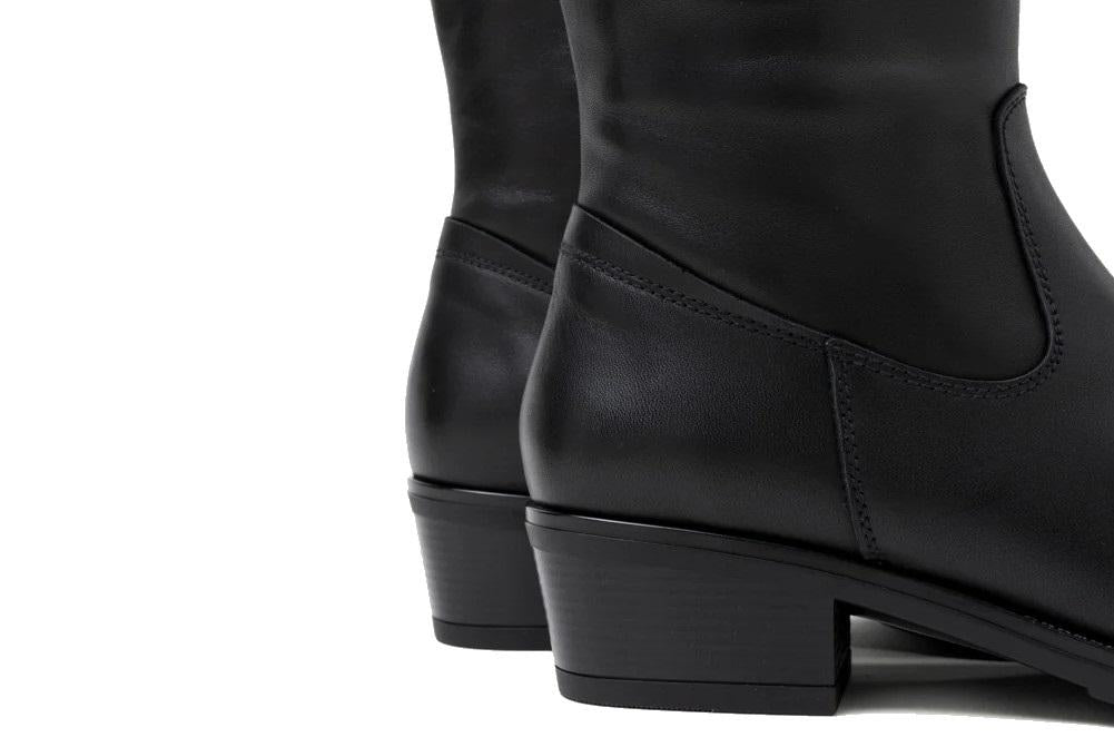 Botines cowboy de piel Porronet Marta 4840 negros