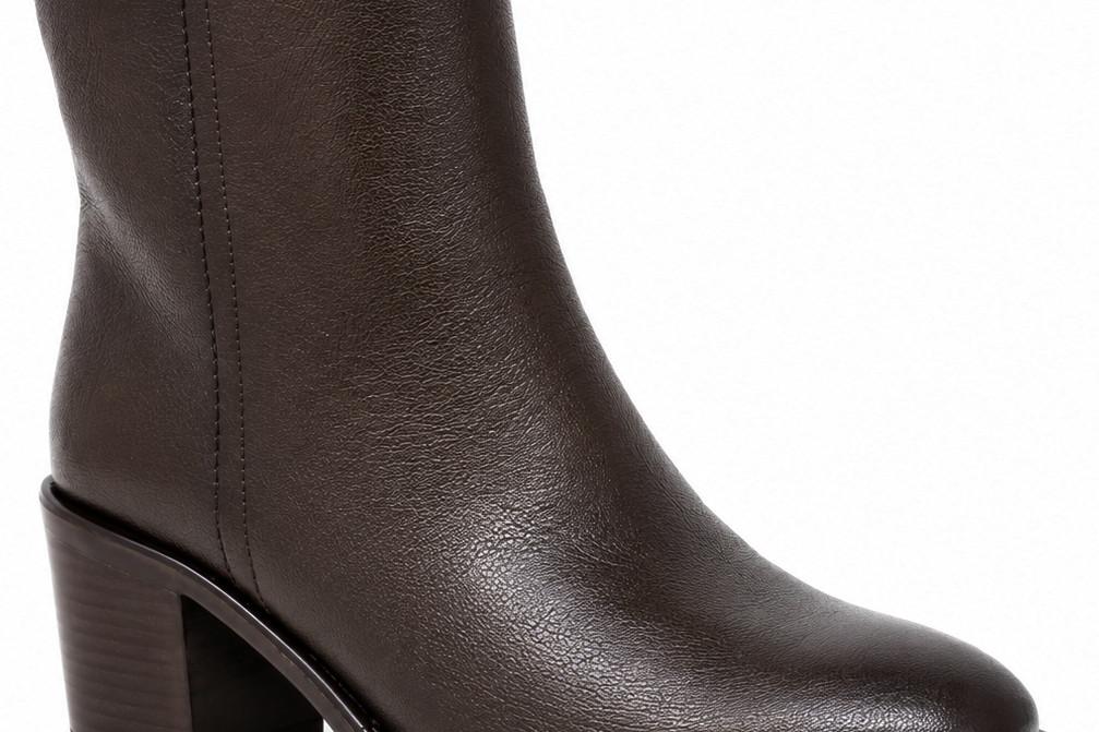 Botín de tacón Tamaris 25318 para mujer en marrón de Piel Tacón Bloque 7 cm