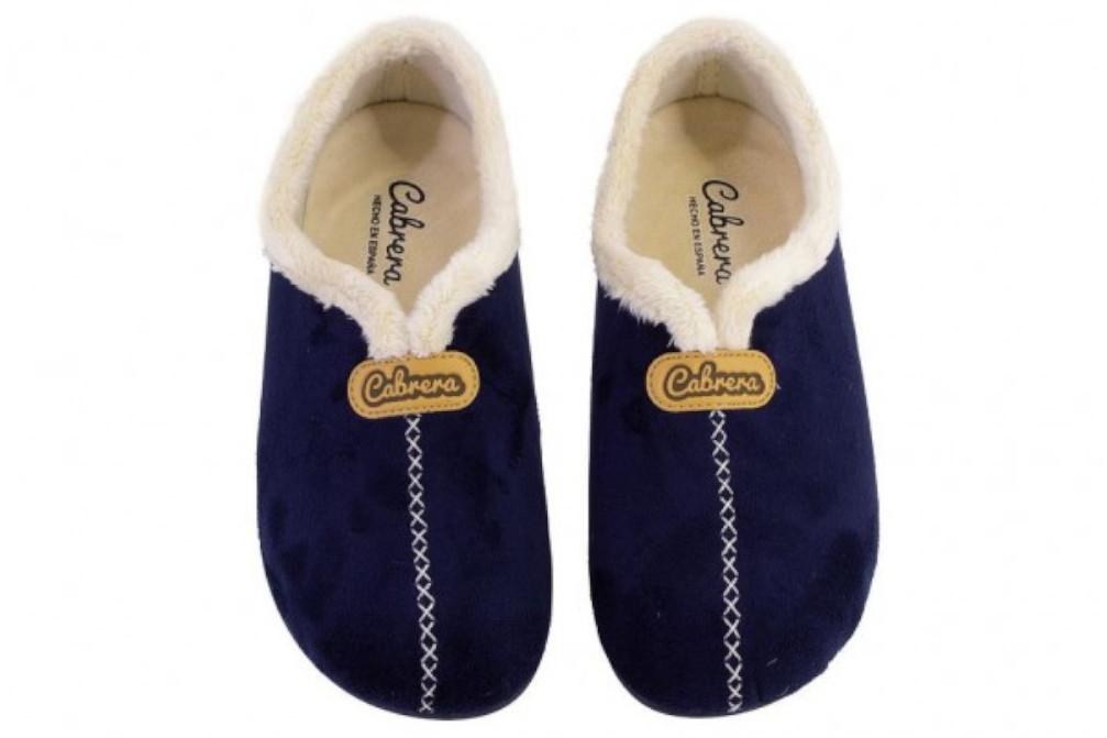 Zapatillas de casa cerradas Cabrera 3002 en azul marino