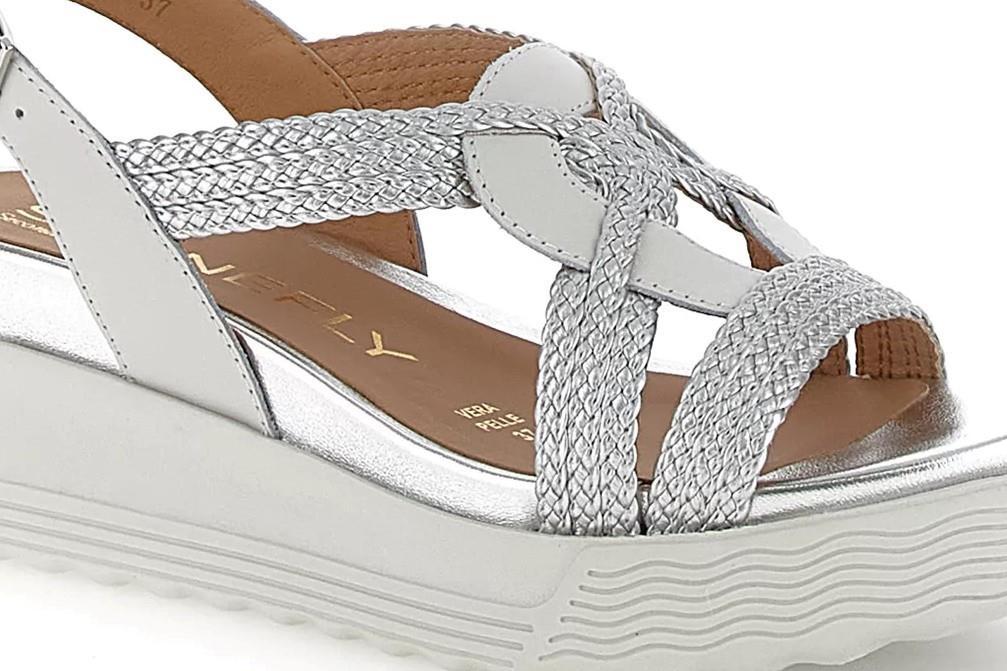 Sandalias con plataforma Stonefly 220895 PARKY 24 EMBOSSED para mujer en blanco