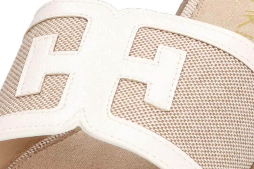 Sandalias de pala Etika 10026 en blanco para mujer