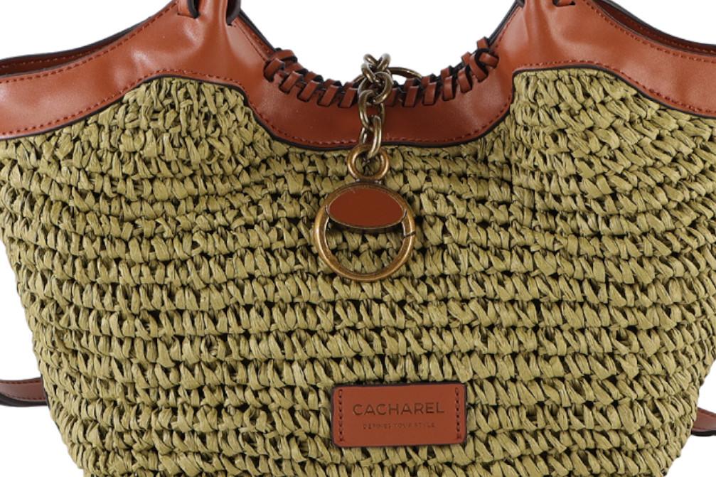Shopper Rafia Trenzada Lima Cacharel CSH261100 Bolso Verano Mujer