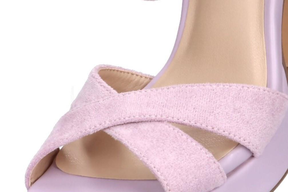 Sandalias de fiesta de tacón alto Etika 90013 en malva