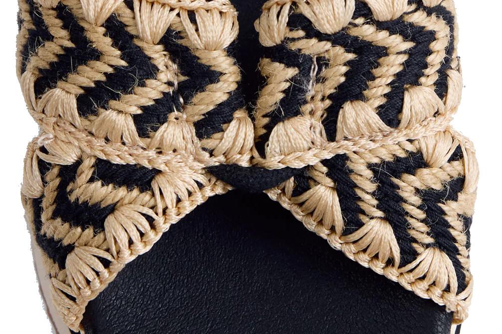 Sandalias de Cuña Bordado Gioseppo Ugunja 78618 Negro para Mujer