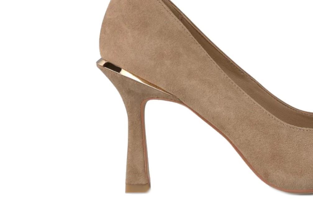 Zapatos de tacón alto Alma en Pena I250415 en color camel-Zapatos de fiesta