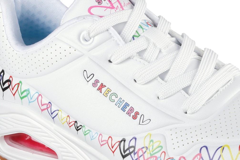 Zapatillas Skechers 177917 JGoldcrown: Uno - Love All Around en blanco
