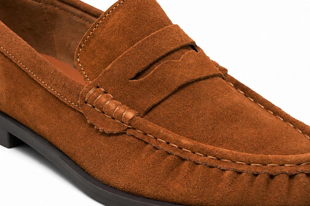 Mocasines planos de Serraje Carmela 164389 para Mujer en camel