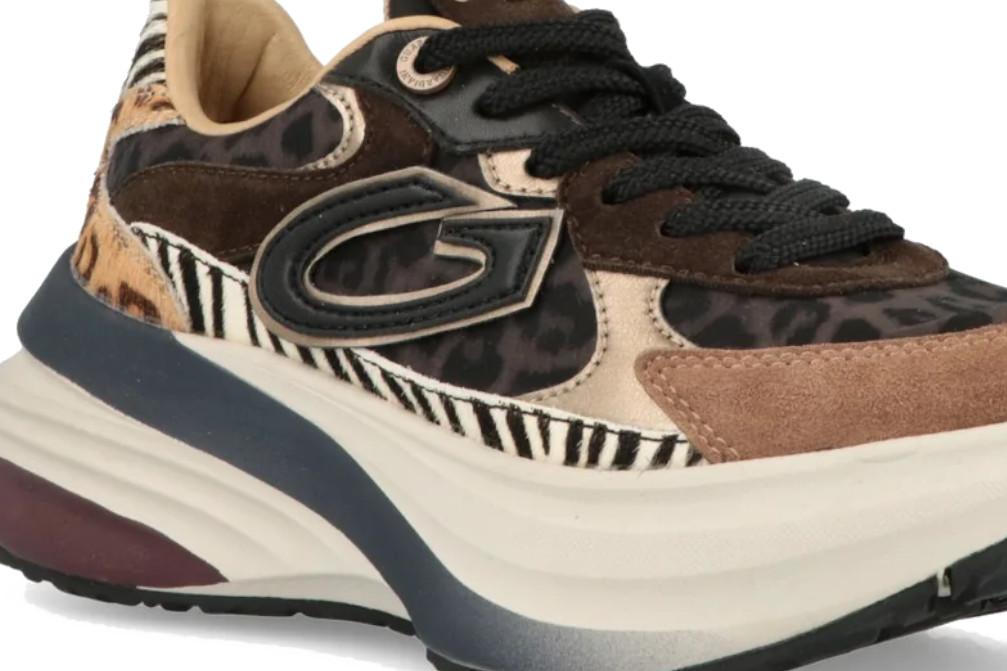 Zapatillas deportivas de mujer Guardiani Astra Safari GL62544A con estampado animal