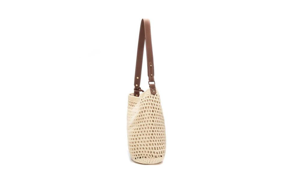 Bolso de hombro tipo shopper para mujer XTI 184599 Beige