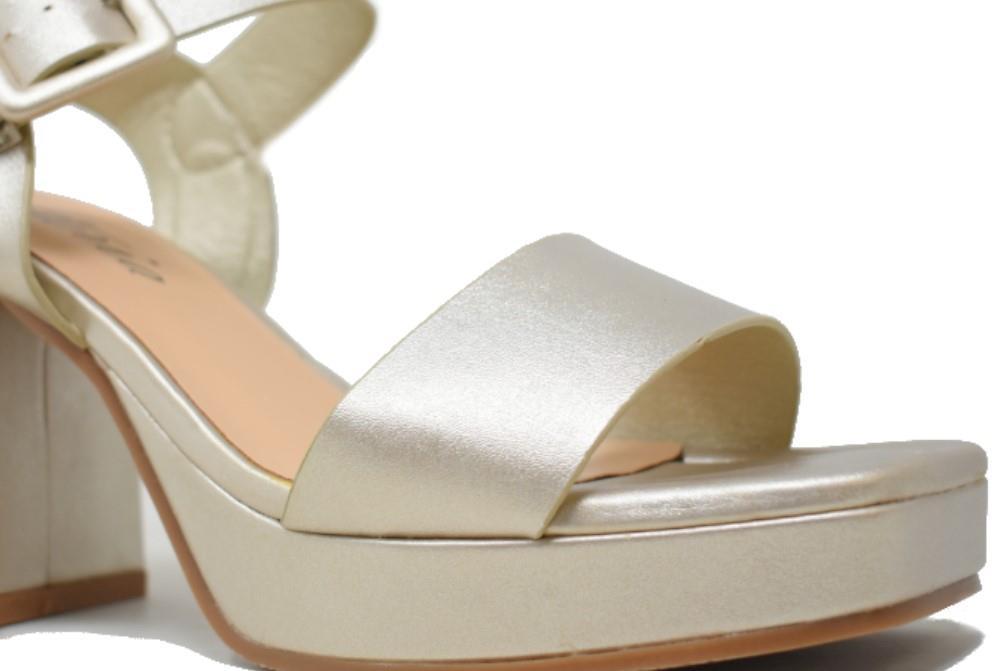 Sandalias de fiesta Isteria 23039 para mujer en oro