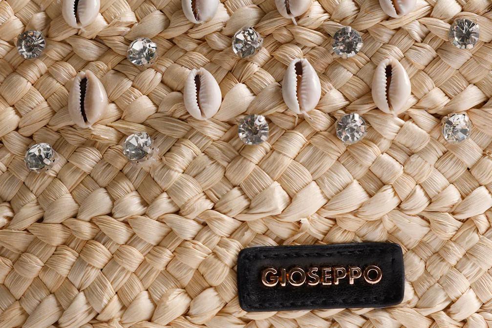 Bolso Capazo Gioseppo Caguayan 78269 Natural de Rafia con Cremallera para Mujer