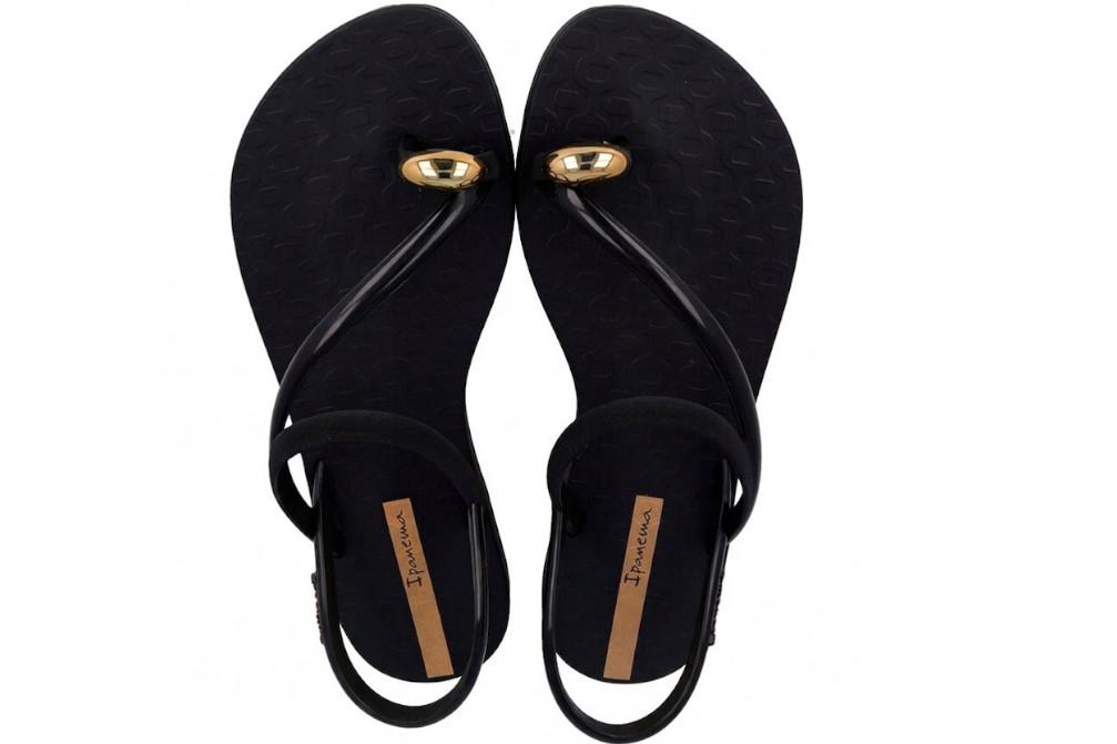 Sandalias Ipanema Glam Ring Sandal IP27378 Negras para Mujer | Chanclas para piscina