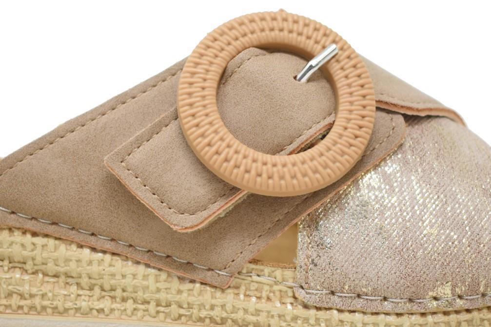 Sandalia con cuña inblu RV000012 en beige