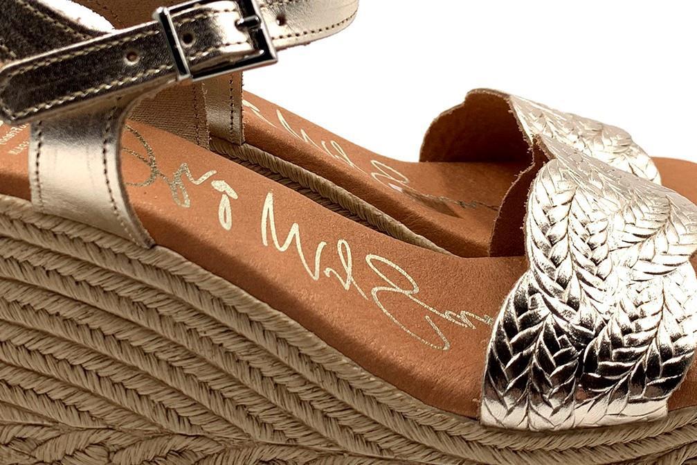 Sandalias con cuña Oh! my sandals 5461 en cava para mujer
