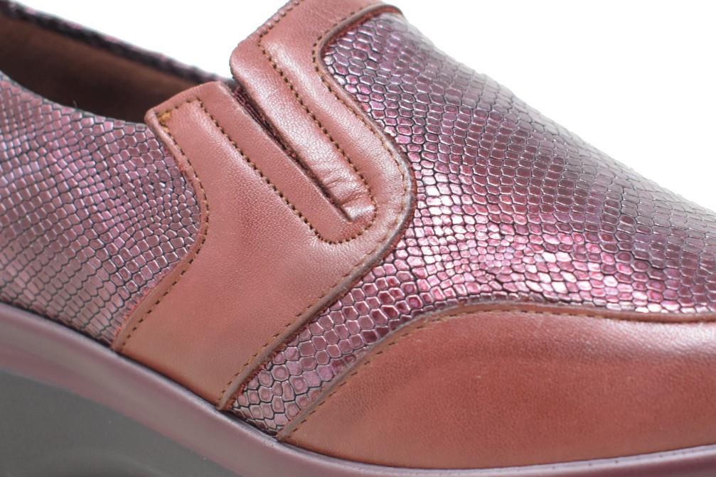 Mocasines cómodos 10723 Pitillos 10723 en burdeos