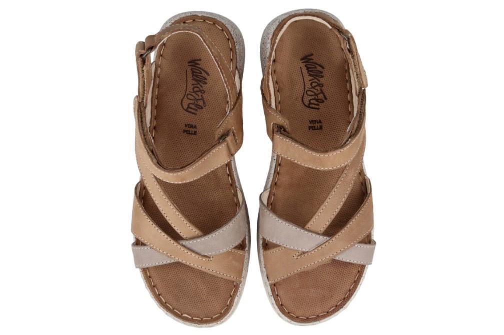 Sandalias planas Walk & Fly Gaia 3204 48510 en taupe