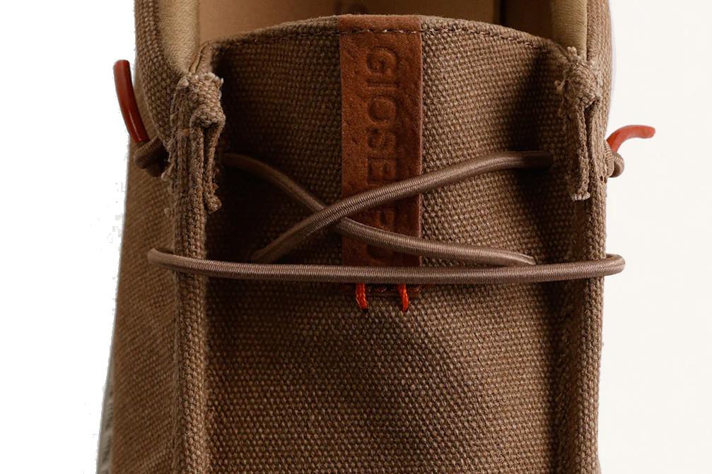 Mocasines náuticos Wallabee de Lona Gioseppo Orford 78662 en marrón para hombre