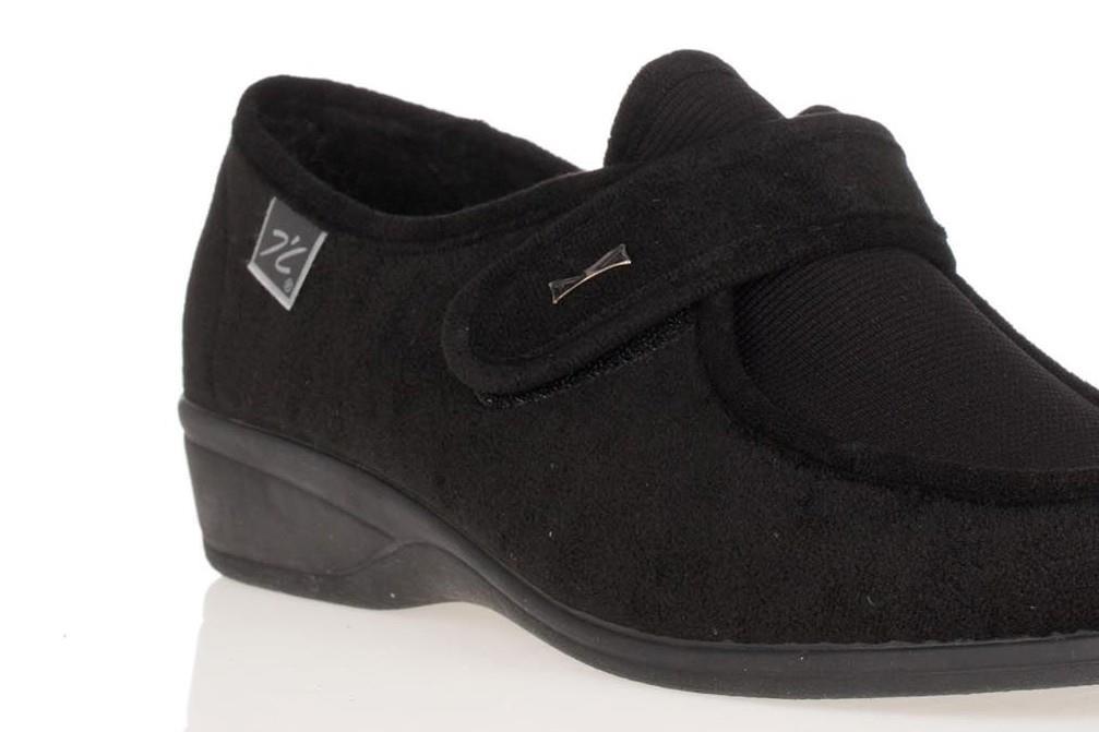 Zapatillas de casa Doctor Cutillas 771 en negro para mujer
