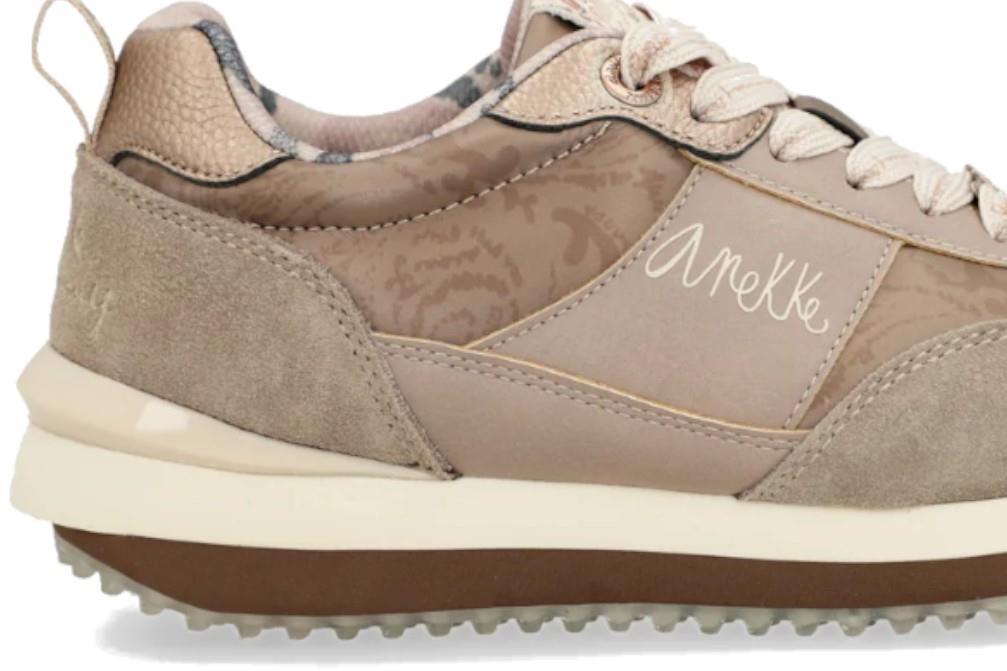 Zapatillas deportivas Anekke 41380 en beige para mujer