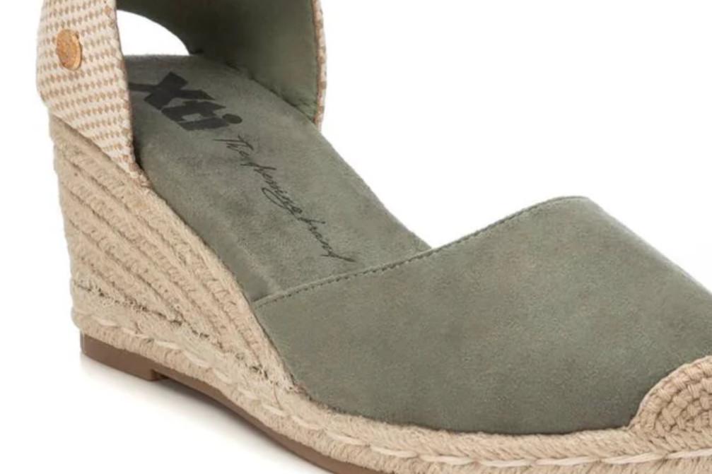 Alpargata con cuña Xti 143841 en caqui– Valenciana de Yute Vegana