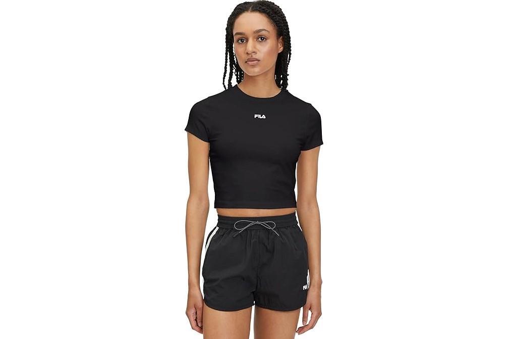 Camiseta Fila Latina Cropped FAW0744 en negro