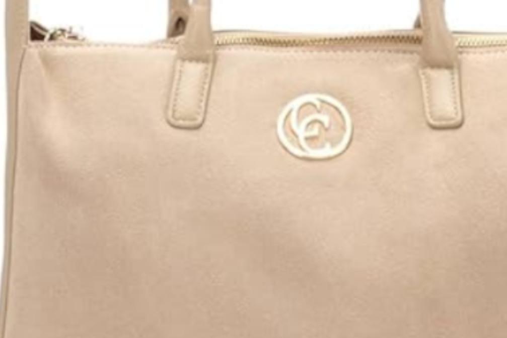 Bolso shopper Carmela 186202 en color beige