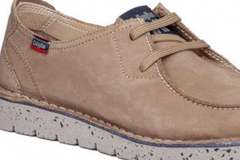Zapatos deportivos Callaghan Polaris 58101 beige para Hombre con Cordones y Plantilla Extraíble