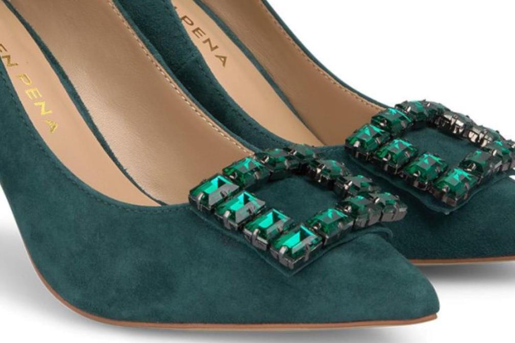 Zapatos de tacón Alma en Pena I240341 en verde para mujer- Zapatos de fiesta