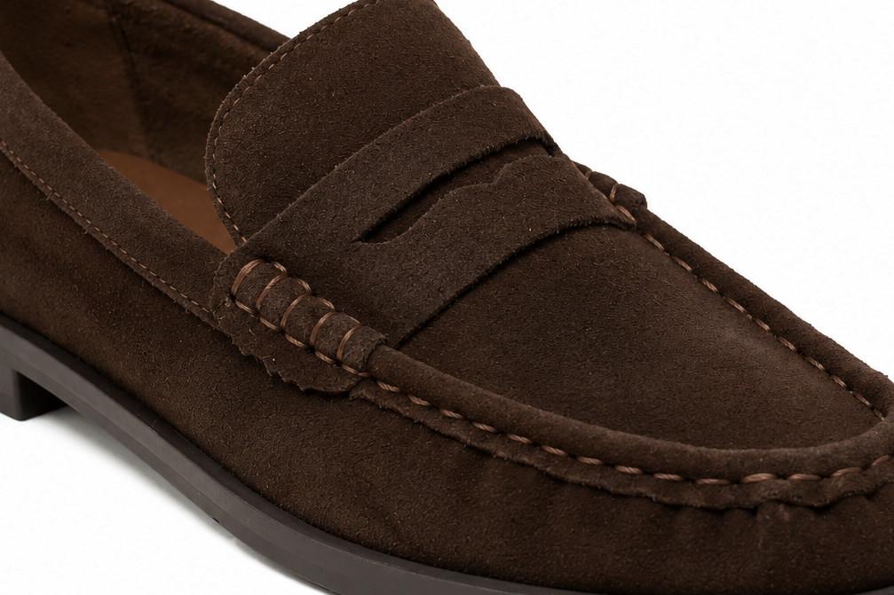 Mocasines planos de Serraje Carmela 164389 Marrón Chocolate Mujer