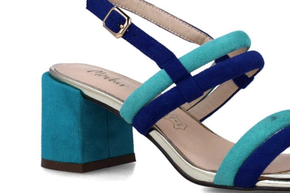Sandalias Menbur Runcina 024004 de color azul fuerte para mujer