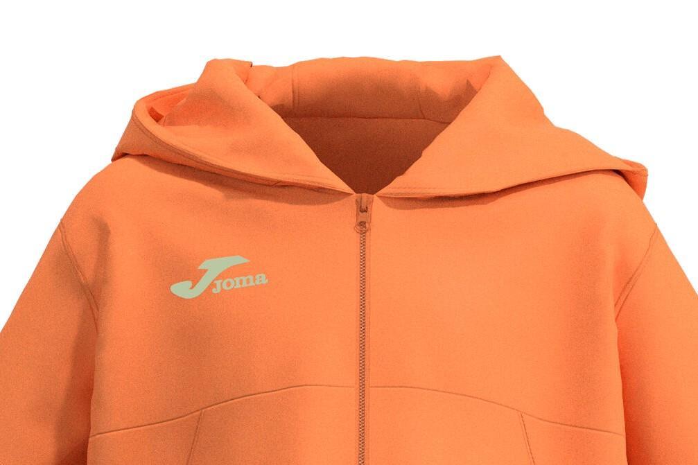 Anorak Joma Metaverse 500764 en naranja para niños