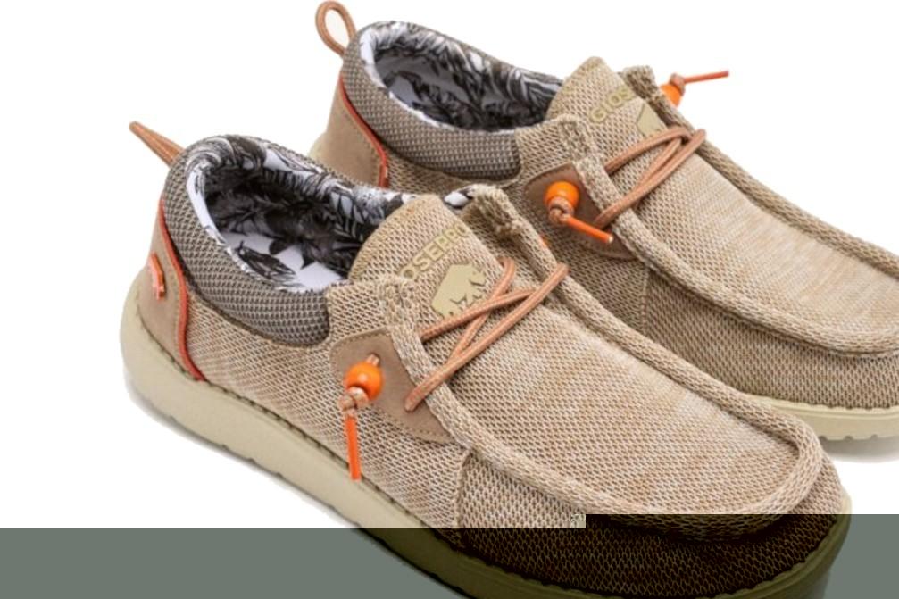 Zapatos naúticos de Lona Gioseppo WALLABEE TREILLES 71661 en beige