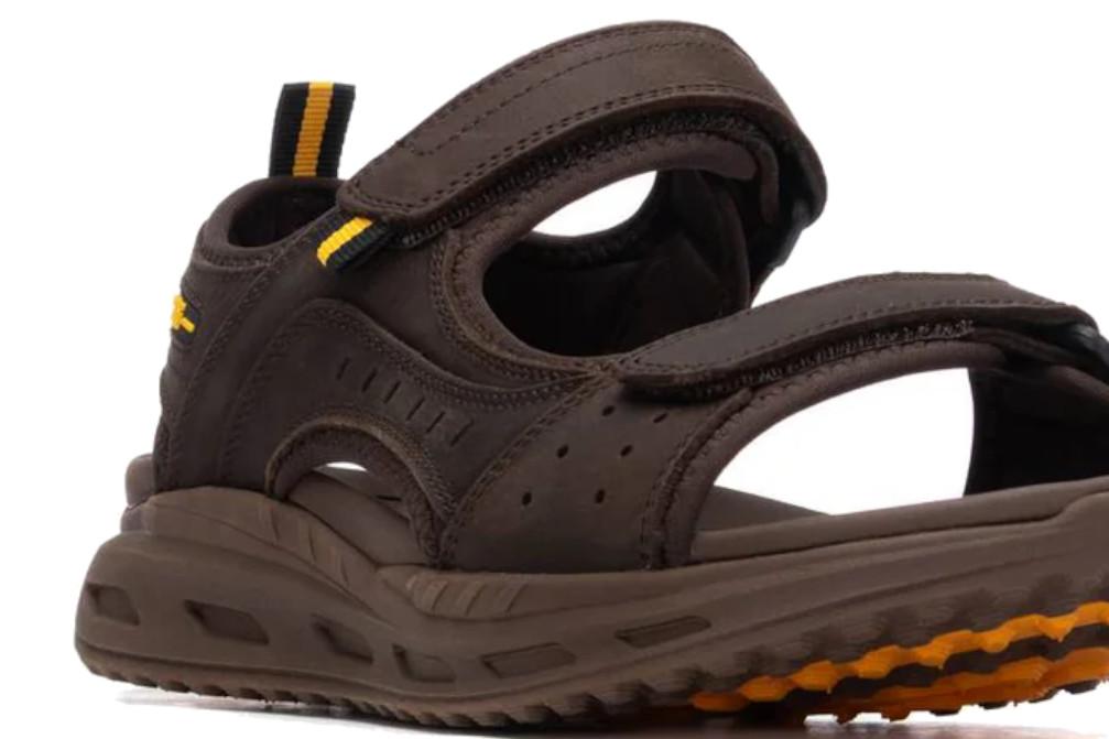 Sandalias trekking hombre piel Xti 145781 marrón | Sandalias cómodas deportivas con cierre adherente