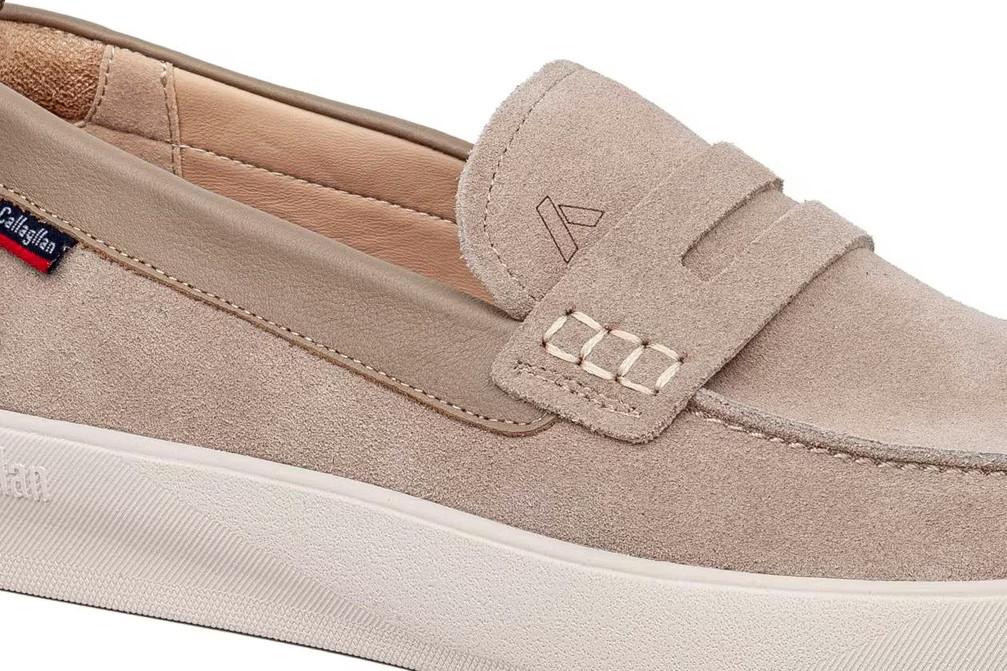 Mocasines Deportivos Callaghan Phoenix 65701 Piedra para Hombre de Serraje con Plantilla Extraíble