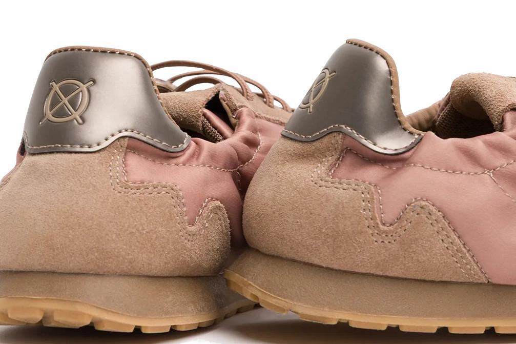 Zapatillas deportivas planas de mujer Popa Lexa DS56404 en taupe