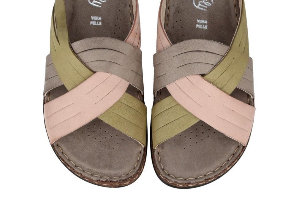 Sandalias bio Walk & Fly Knokke 3861 45330 A5 en beige para mujer