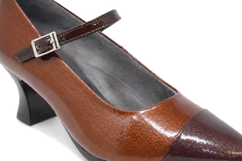 Zapatos de Salón Pitillos 11683 Marrón Mujer – Zapatos de Tacón para fiesta cómodo